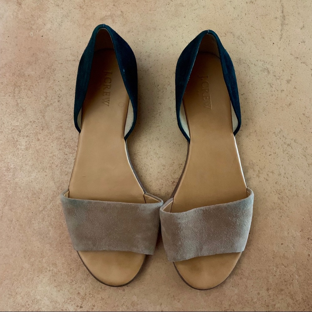 JCREW suede flats 8.5